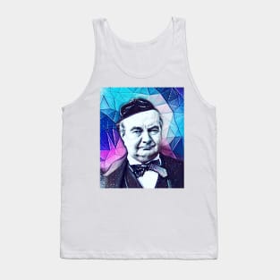 Charles Augustin Sainte-Beuve Snowy Portrait | Charles Augustin Sainte-Beuve Artwork 13 Tank Top